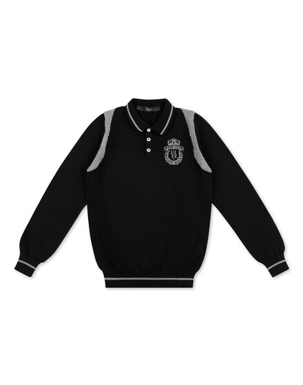 Pullover Polo-Neck LS Crest