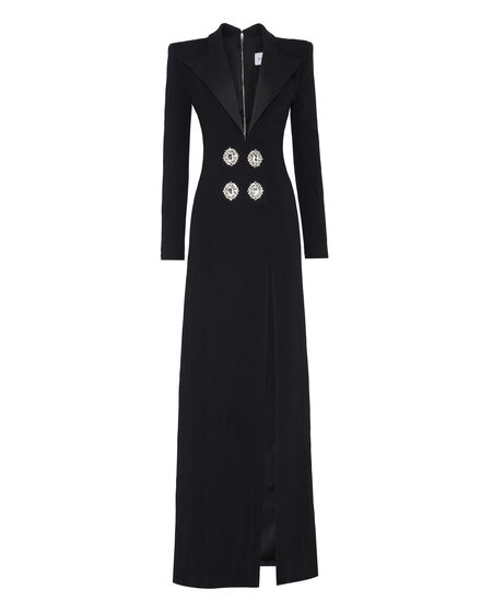 Cady V Neck Long Blazer Dress