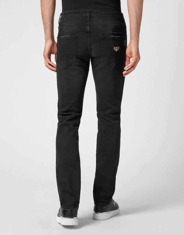 Denim Trousers Straight Cut Supreme Iconic Plein Basic