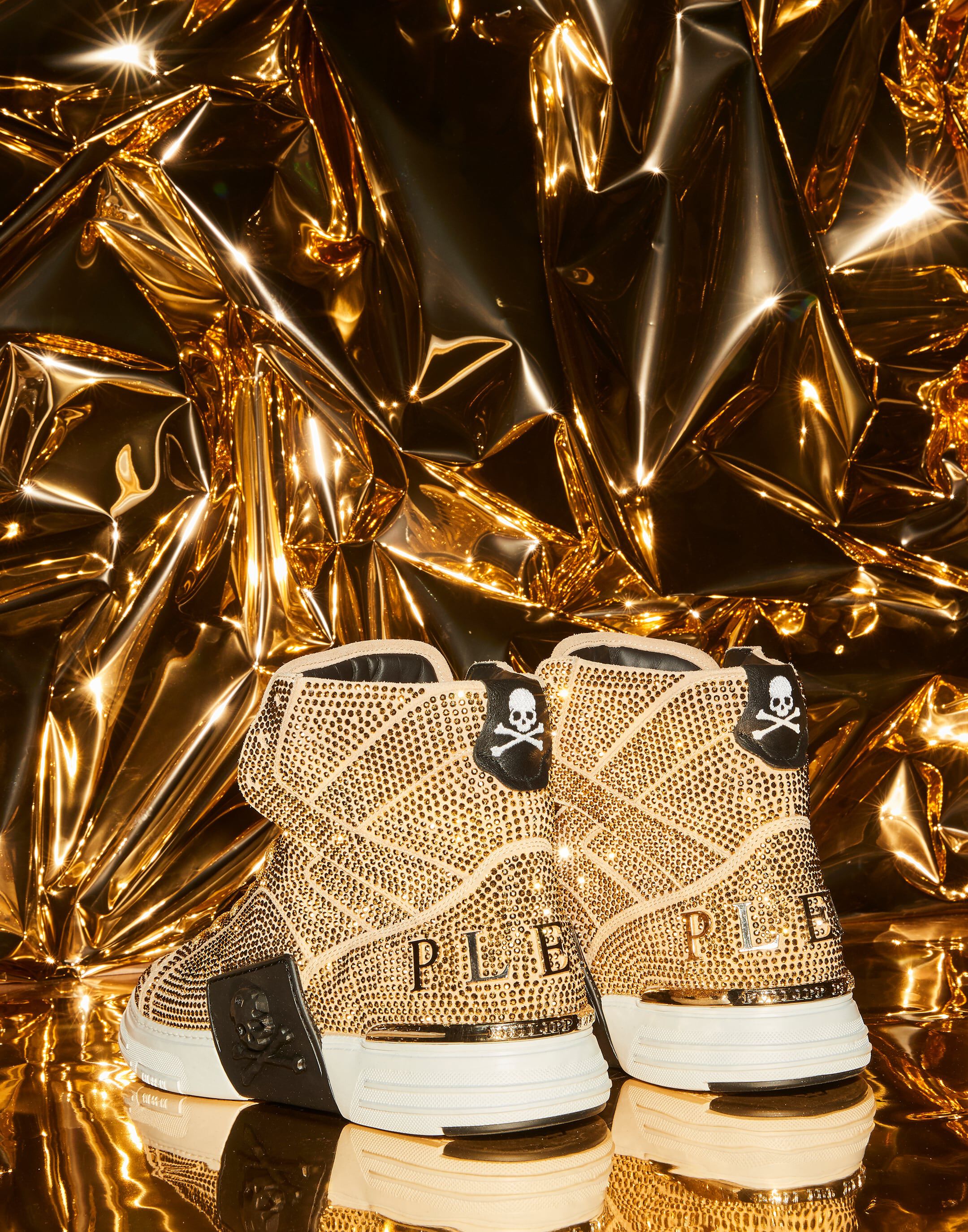 Philipp plein gold sneakers outlet