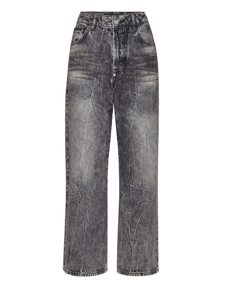 Denim Trousers Loose Fit Iconic Plein