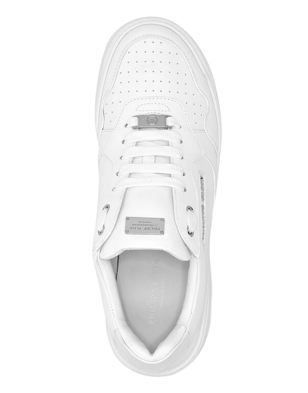 Nappa Leather Low Top Sneakers Lettering
